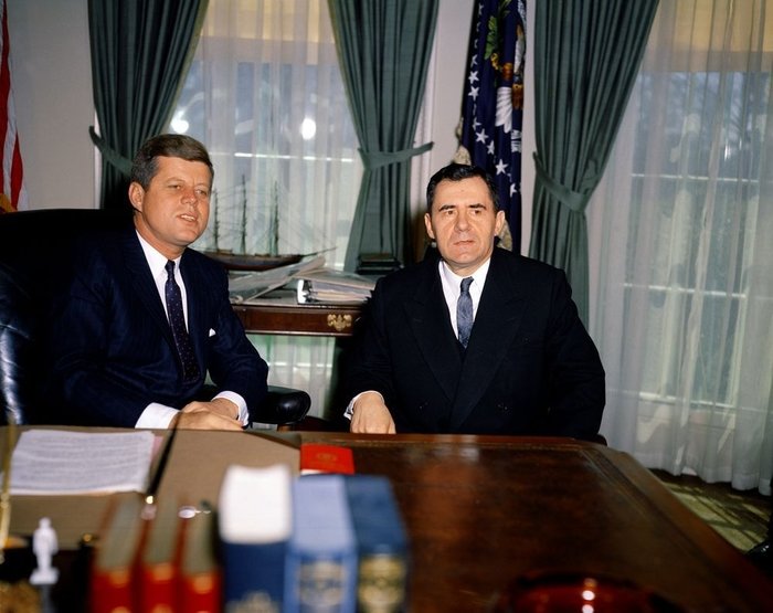 Президент США Дж. Кеннеди и А.А. Громыко