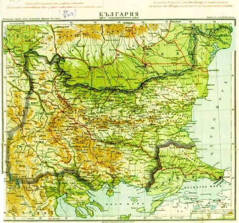 болгария карта