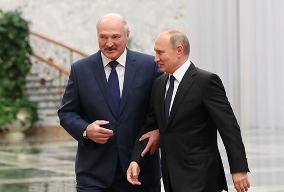 Президент Беларуси Александр Лукашенко и Президент России Владимир Путин, 30 ноября 2017 года