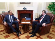Состоялась встреча Сергея Лаврова с Министром иностранных дел Беларуси Сергеем Алейником.