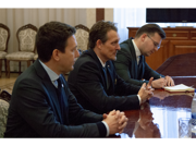 Борис Грызлов встретился с главой Региональной делегации МККК в России и Беларуси Борисом Мишелем.