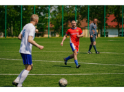 Футбольный матч между командами Посольства России и ветеранами могилёвского футбола